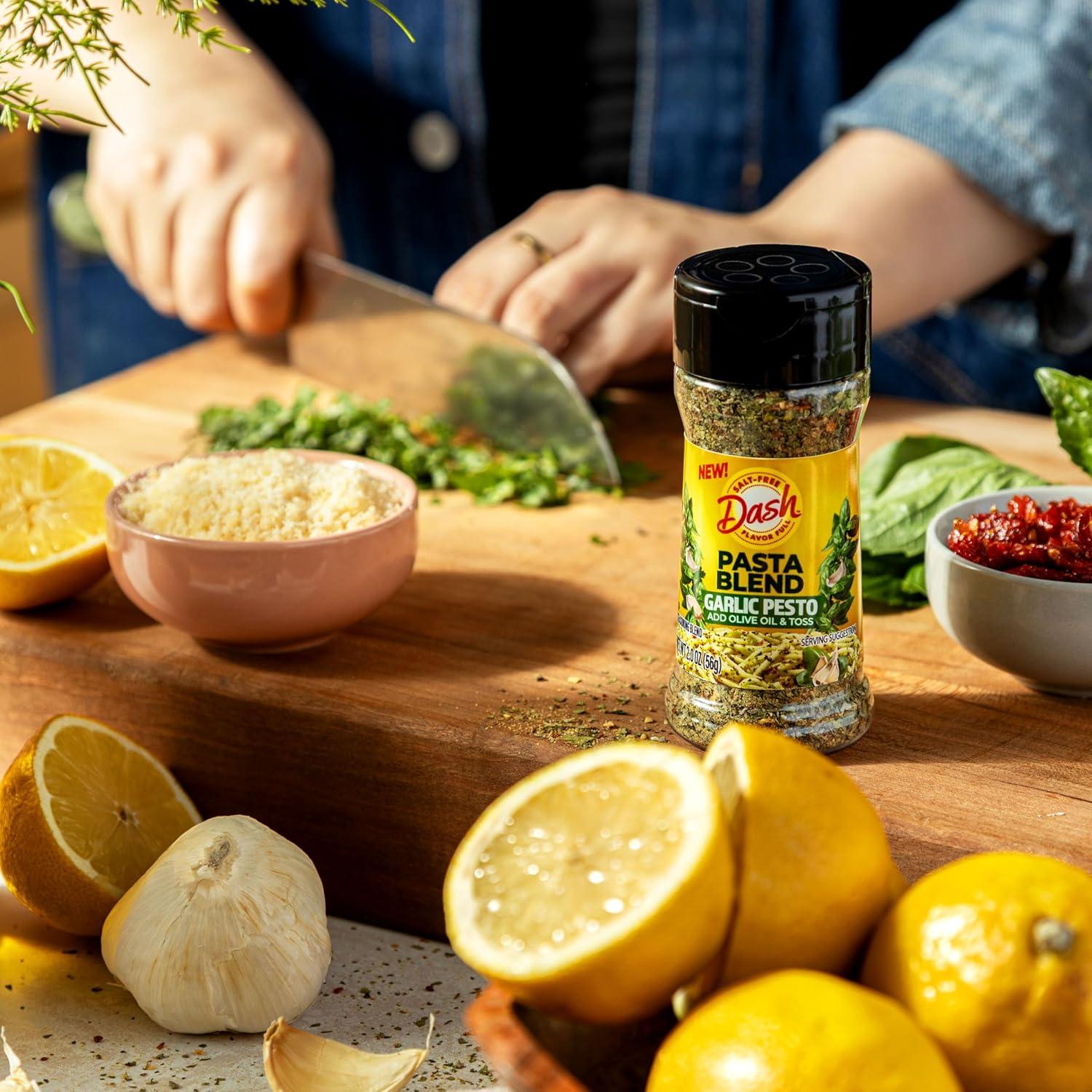 image:imageDash SaltFree Pasta Seasoning Blends Spicy Italian 16 Ounce Pack of 8Garlic Pesto