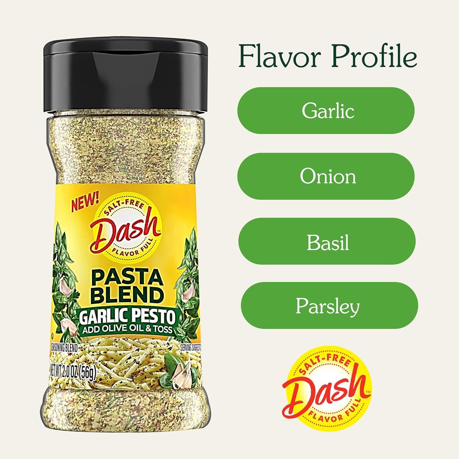 image:imageDash SaltFree Pasta Seasoning Blends Spicy Italian 16 Ounce Pack of 8Garlic Pesto