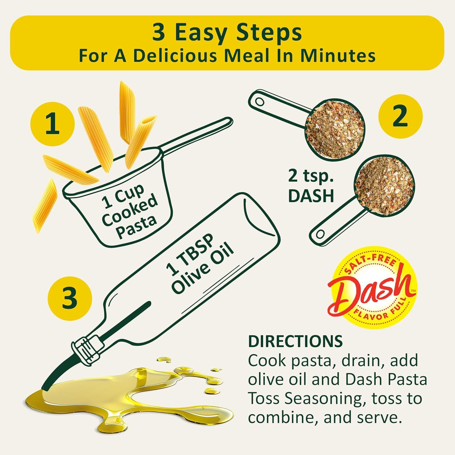 image:imageDash SaltFree Pasta Seasoning Blends Spicy Italian 16 Ounce Pack of 8Mediterranean