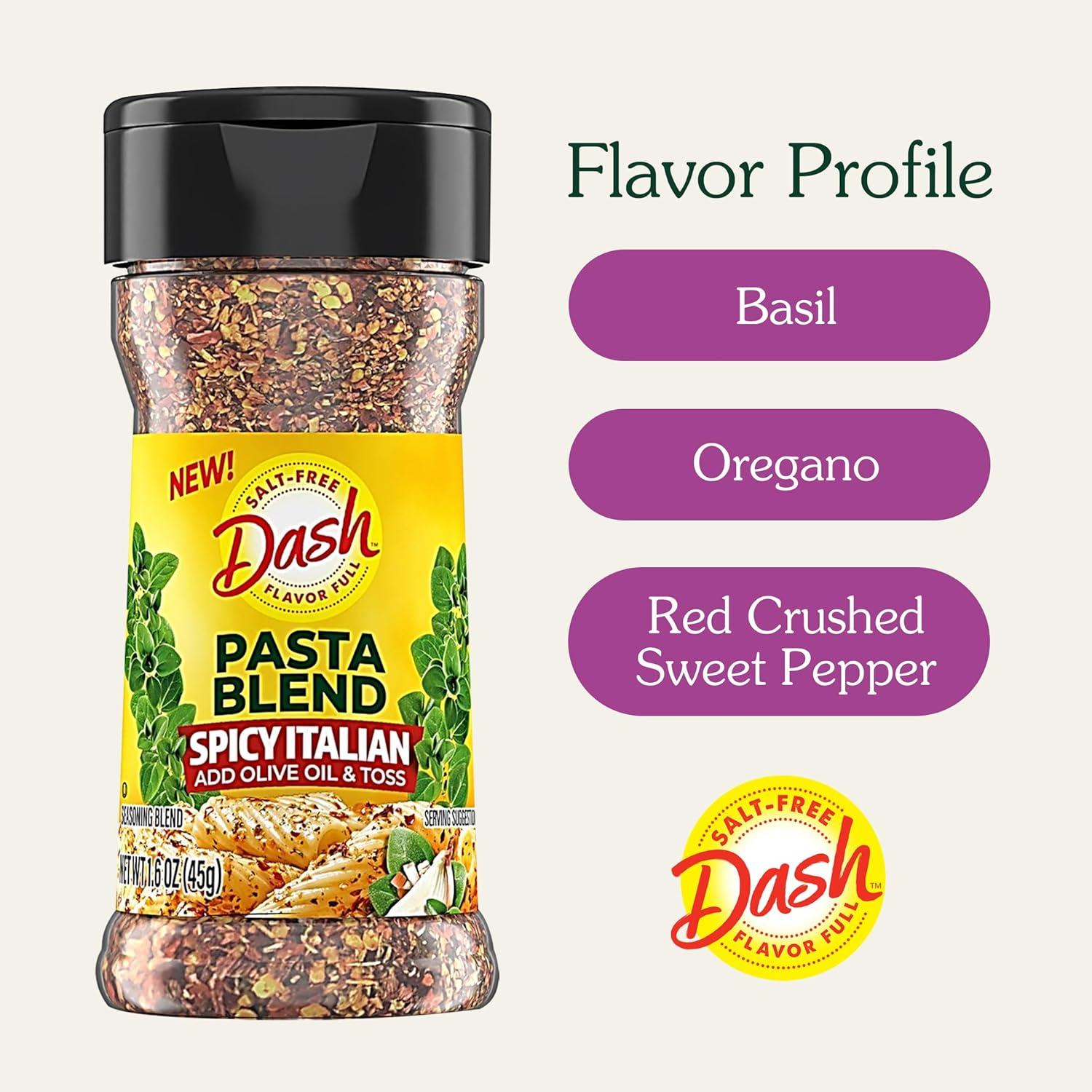 image:imageDash SaltFree Pasta Seasoning Blends Spicy Italian 16 Ounce Pack of 8Spicy Italian
