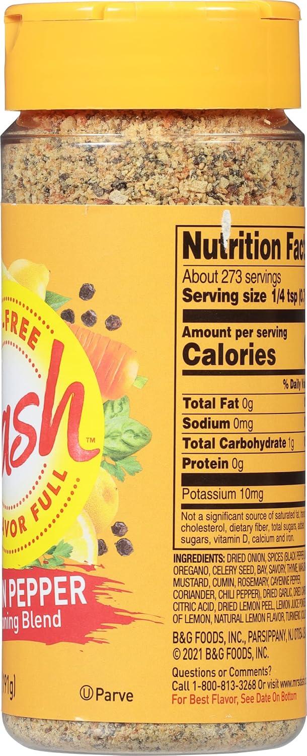 image:imageDash SaltFree Seasoning Blend Lemon Pepper 675 Ounce675 Ounce Pack of 1
