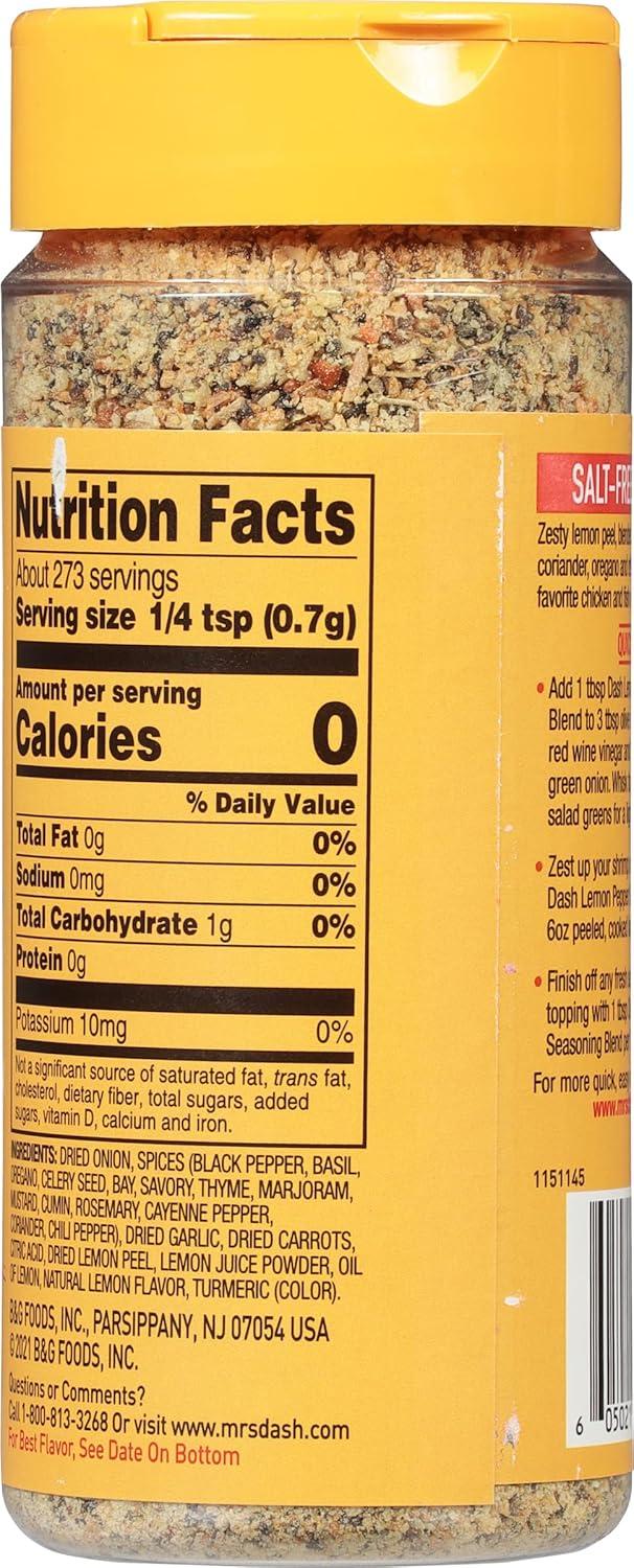 image:imageDash SaltFree Seasoning Blend Lemon Pepper 675 Ounce675 Ounce Pack of 1