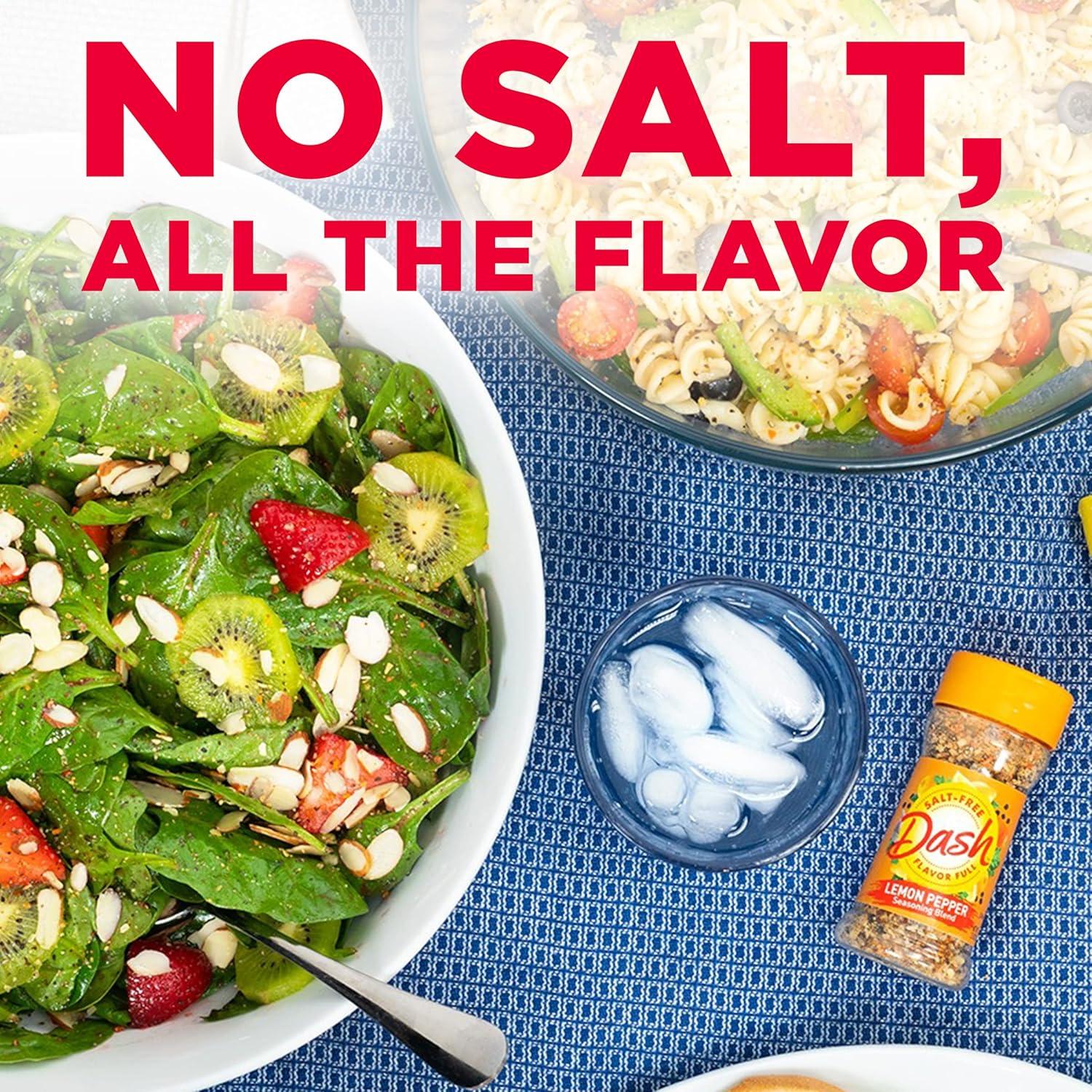 image:imageDash SaltFree Seasoning Blend Table Blend 25 Ounce Pack of 8Lemon Pepper