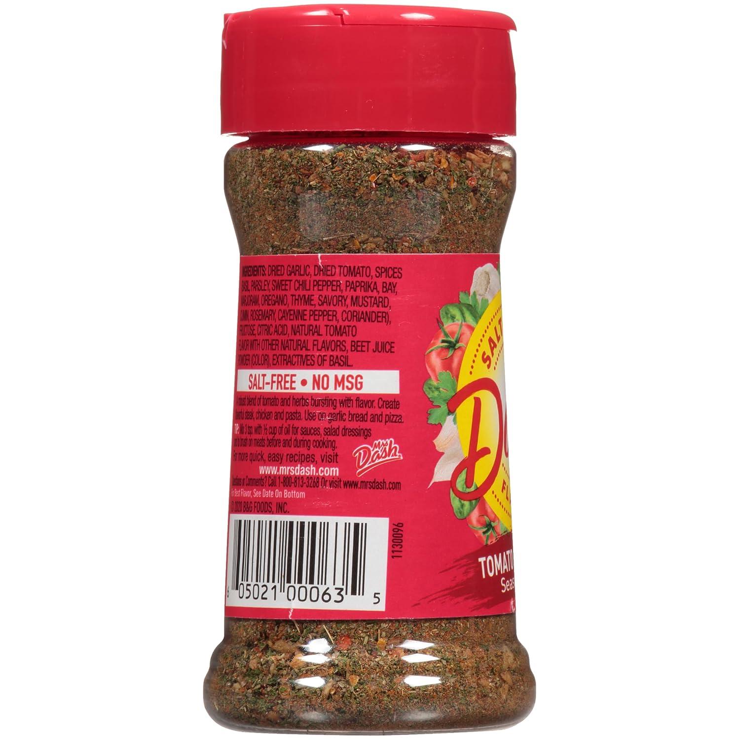 image:imageDash SaltFree Taco Seasoning Blend 25 OunceTomato Basil Garlic