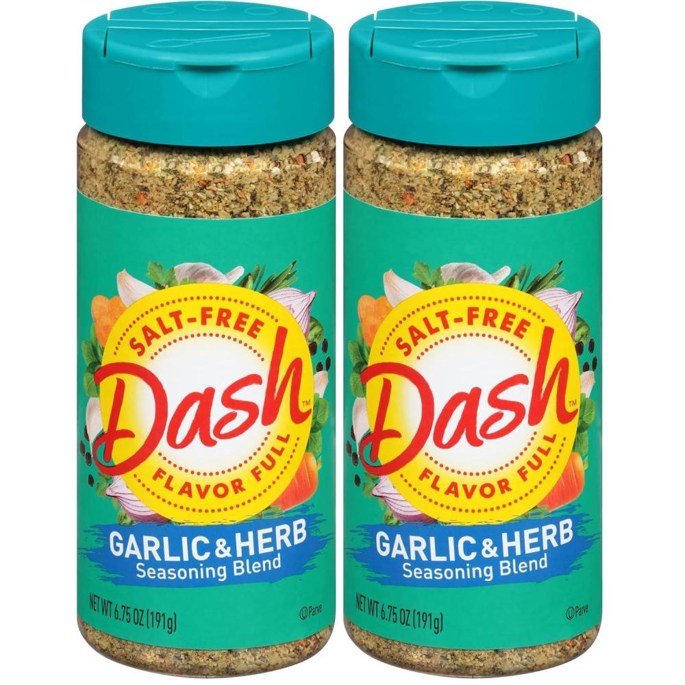 image:imageDash SaltFree Seasoning Blend Garlic amp Herb 675 Ounce675 Ounce Pack of 2