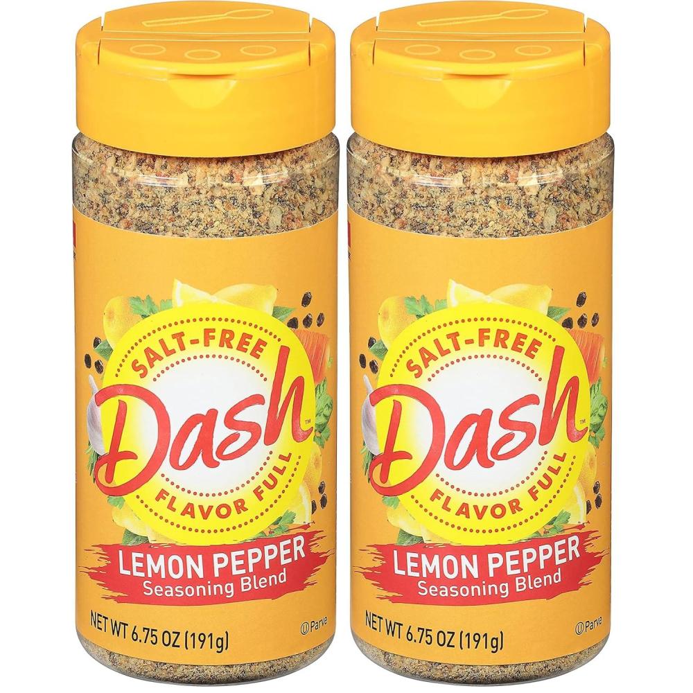 image:imageDash SaltFree Seasoning Blend Lemon Pepper 675 Ounce675 Ounce Pack of 2