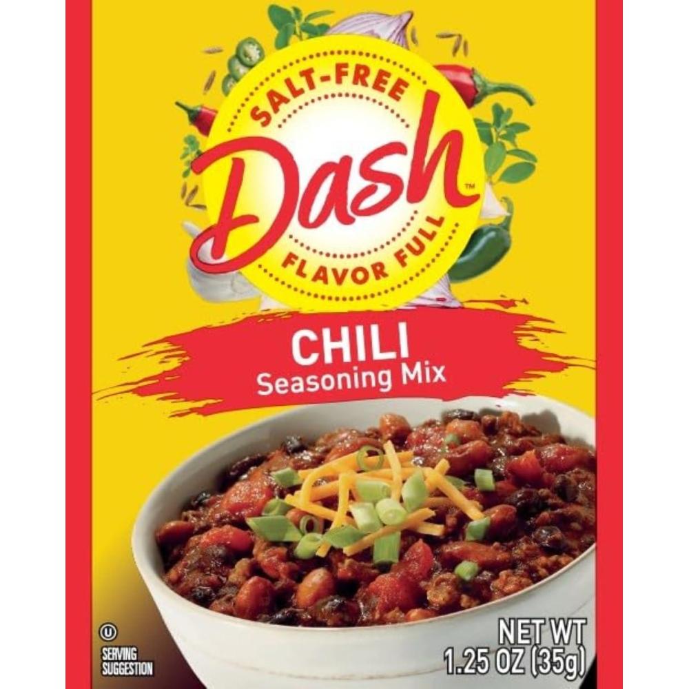 image:imageDash SaltFree Seasoning Mix Chili 125 Ounce Pack of 12Chili